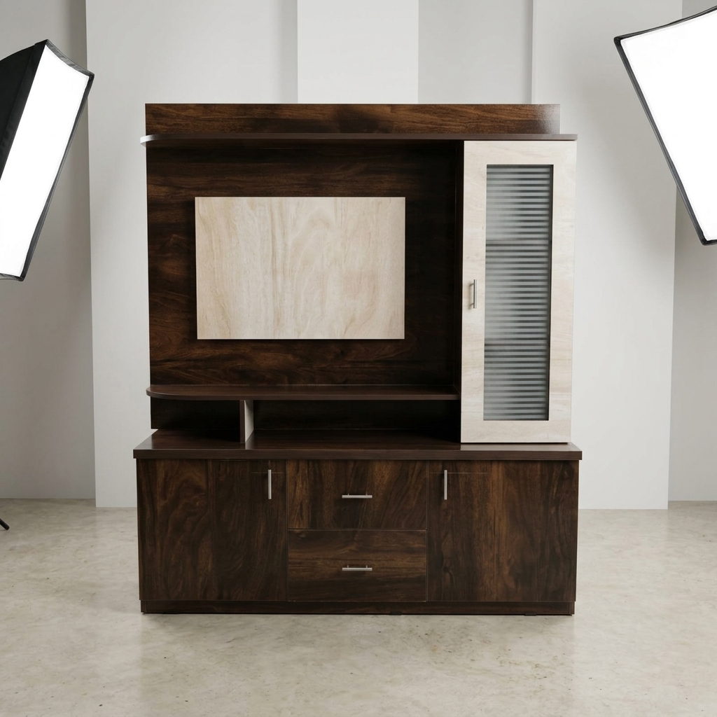 Brown TV Unit
