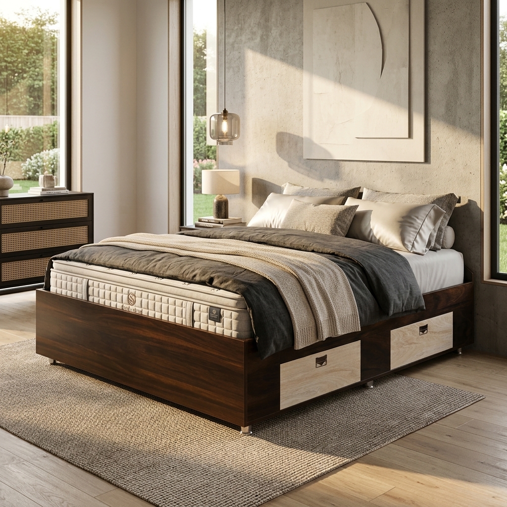 Storage Double Bed Frame