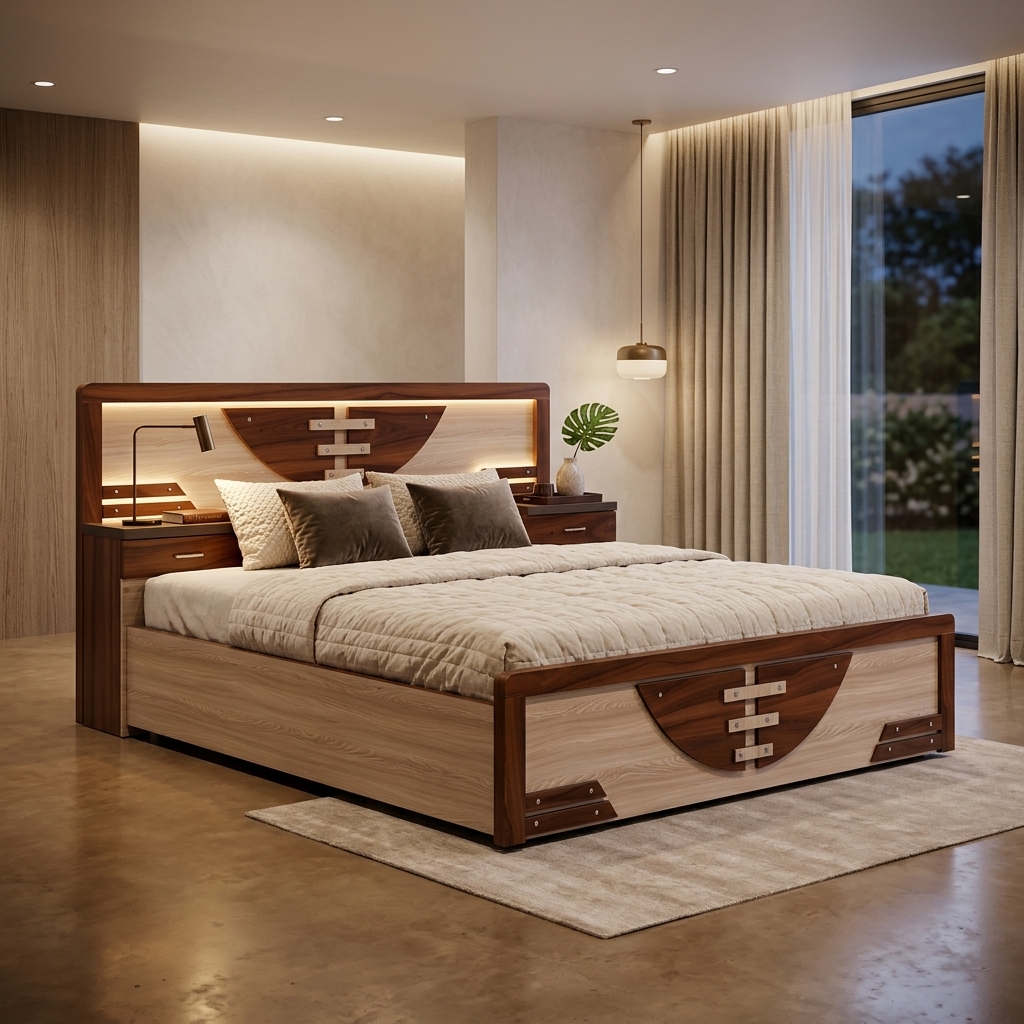 Curved Semi-Circle Pattern Bed