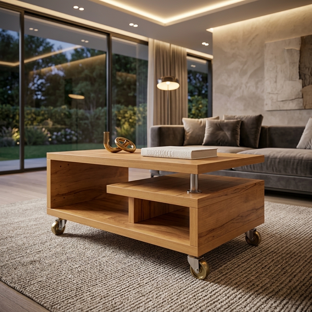 Modern Asymmetric Coffee Table