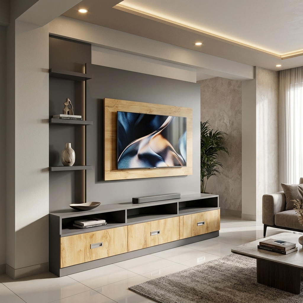 Modern Wall-Mounted TV Unit